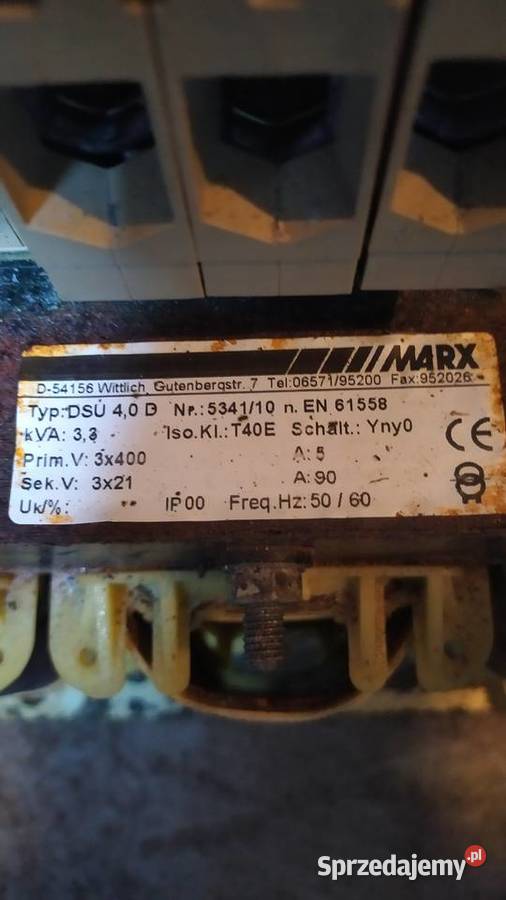 Transformator trójfazowy 33 KW Pozostałe Elektronika