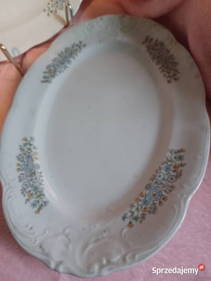 Dwie patery Wałbrzych porcelana PRL Łódź