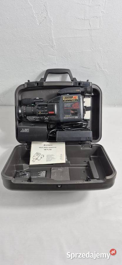 Kultowa Kamera VHSC Hitachi VMC52E Retro Zestaw Biłgoraj