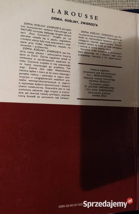 Larousse Ziemia Rośliny Zwierzęta bogato mazowieckie
