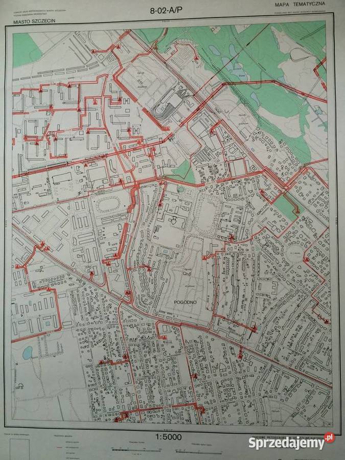 2536 Mapa Tematyczna Szczecina Szczecin