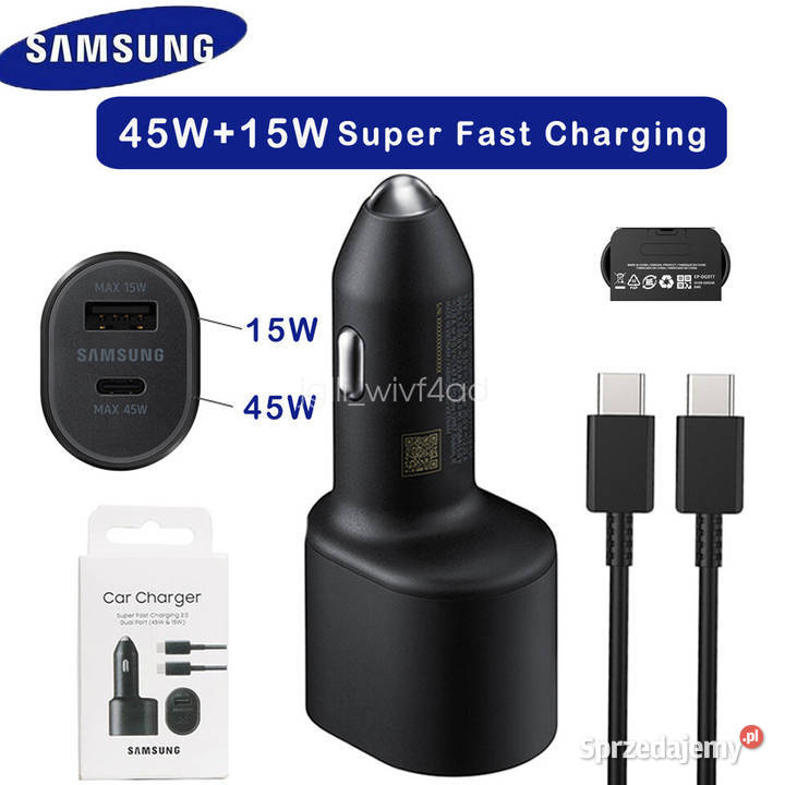 Ładowarka samochodowa Samsung superszybkie Wrocław