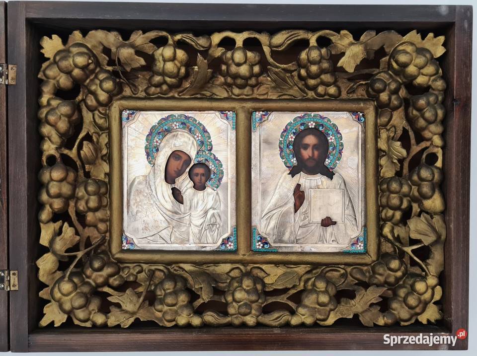 Para Ikon ślubnych Matka Boża Jezus Chrystus Warszawa