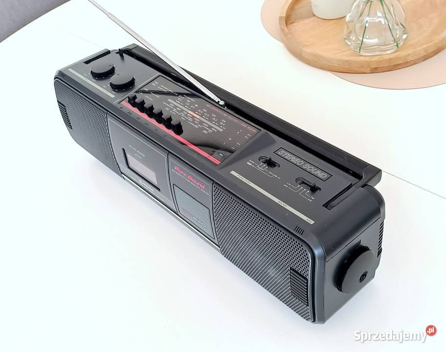 Radiomagnetofon Boombox HITACHI TRK 640 E z Radioodtwarzacze Leszno
