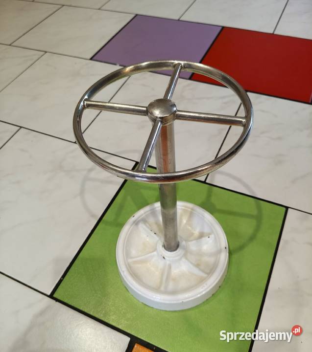 Stojak na parasole art dco żeliwo lata 60 Kalisz