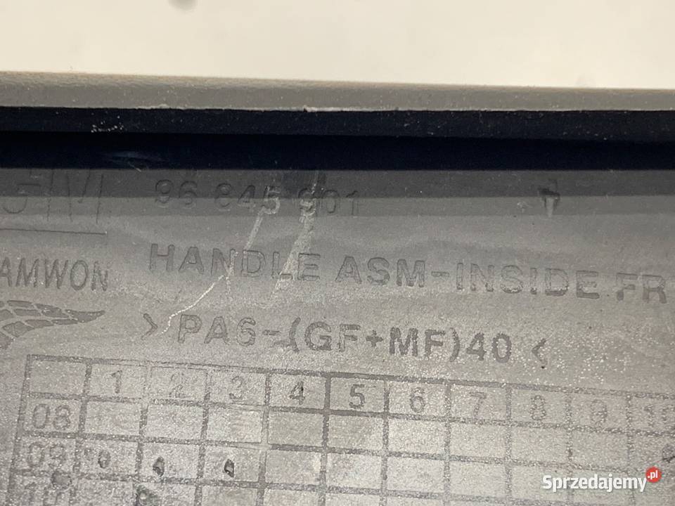 KLAMKA WEWNĘTRZNA LEWY TYŁ CHEVROLET CRUZE