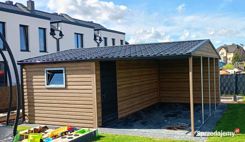 Domek Narzędziowy z wiatą 6x6 dwuspadowy opolskie Opole