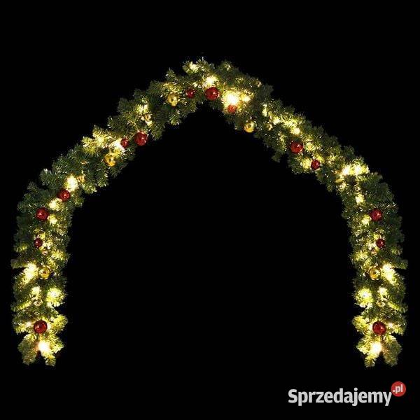 vidaXL Świąteczna girlanda ozdobiona bombkami i Warszawa sprzedam