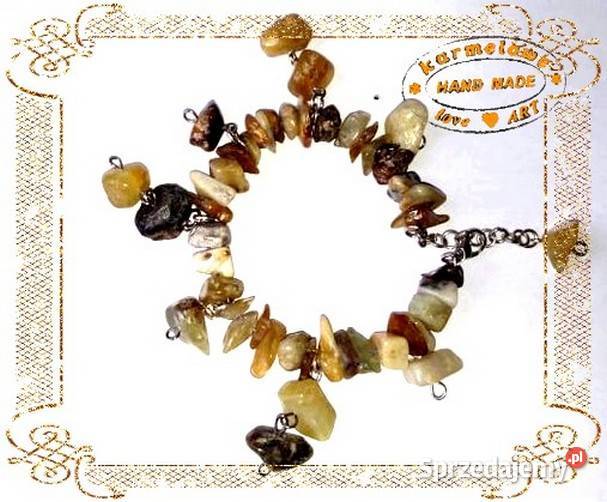 Bransoletka z agatem handmade Warszawa