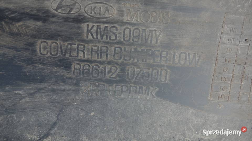 SPORTAGE LIFT 0709 SPOJLER DOKŁADKA ZDERZAKA TYŁ Ruda Śląska