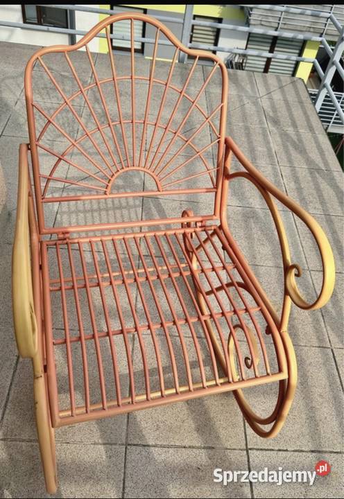 Fotel bujany metalowy Fotele