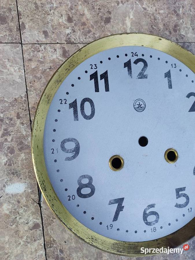 642 Tarcza starego zegara ściennego Metron 205 pomorskie