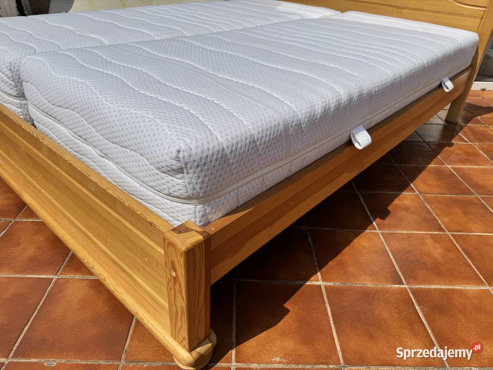 Łóżko drewniane 160x200 sosnowe sypialnia łoże Łóżka Garwolin