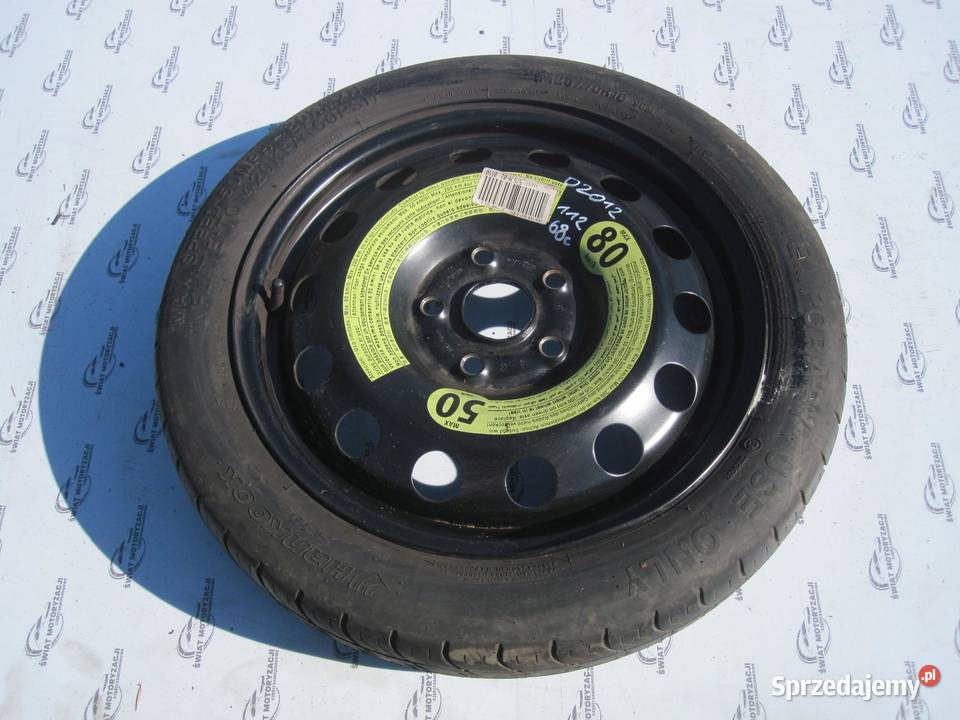 GOLF AUDI SEAT ALTEA koło dojazdowe 1257016 96M