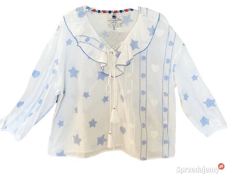KOSZULA GWIAZDKI BLUZKA BOHO FRĘDZLE OVERSIZE Kalisz sprzedam