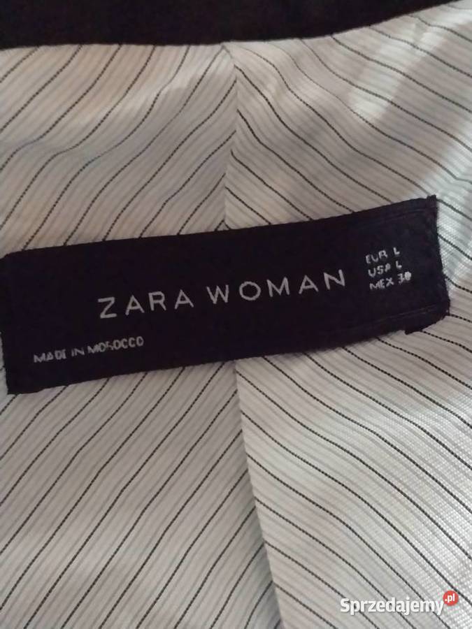 40L ZARA Wełniano skórzany żakiet marynarka NOWY Zara Kraków