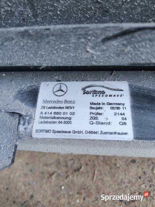 Podłoga bagażnika ruchoma Mercedes Vaneo osobowe Półki tylne Wolbrom