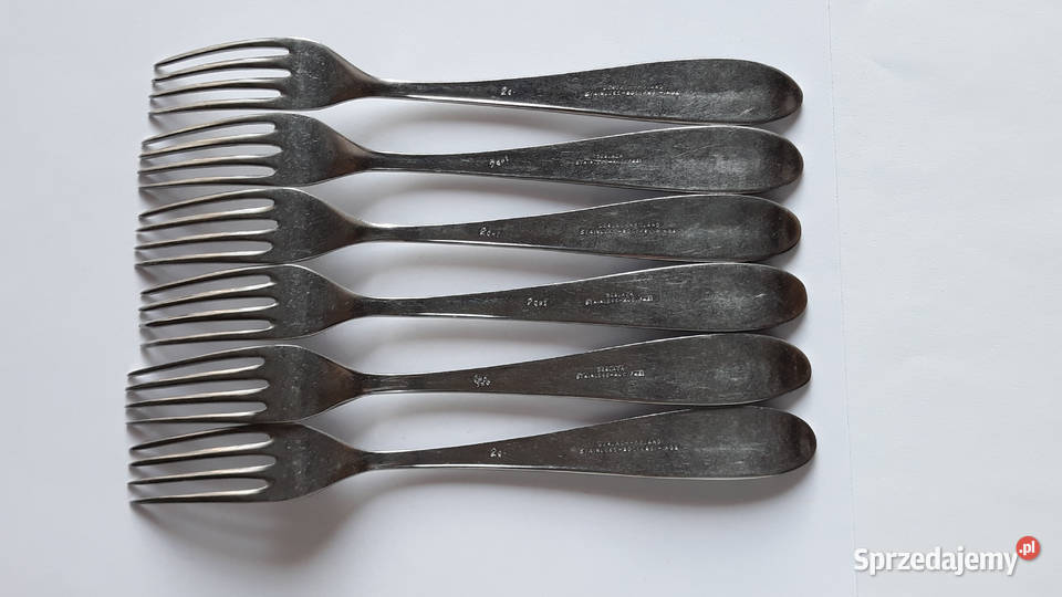 Widelce obiadowe 2 KŁOS Gerlach sztućce PRL Dąbrowa Górnicza