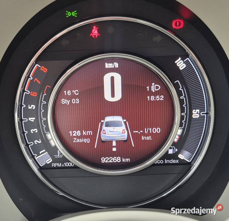 Licznik TFT zegary Fiat 500 Liczniki i zegary Kalisz