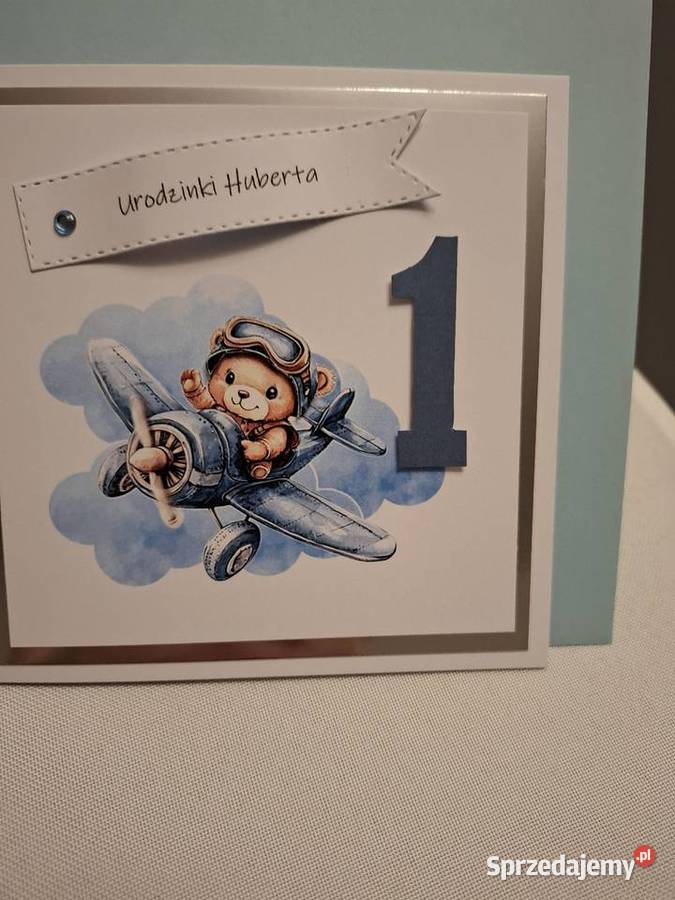 Kartka z okazji 1 urodzin w kopercie