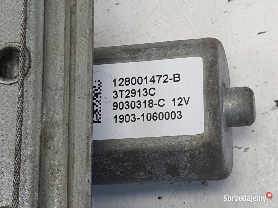 Renault Captur PODNOŚNIK SZYBY lewy tył kierowcy Mechanizmy opuszczania szyb Rudka