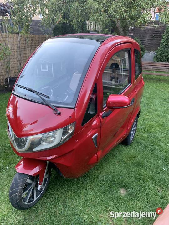 Skuter elektryczny z dachem trzykołowy bez prawa nieuszkodzony Motoryzacja pomorskie Gdańsk