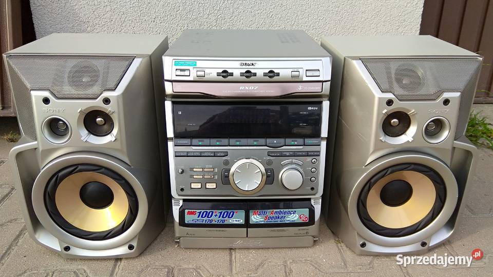 Potężna Sony MHCRXD7 wieżamega brzmieniekorektor