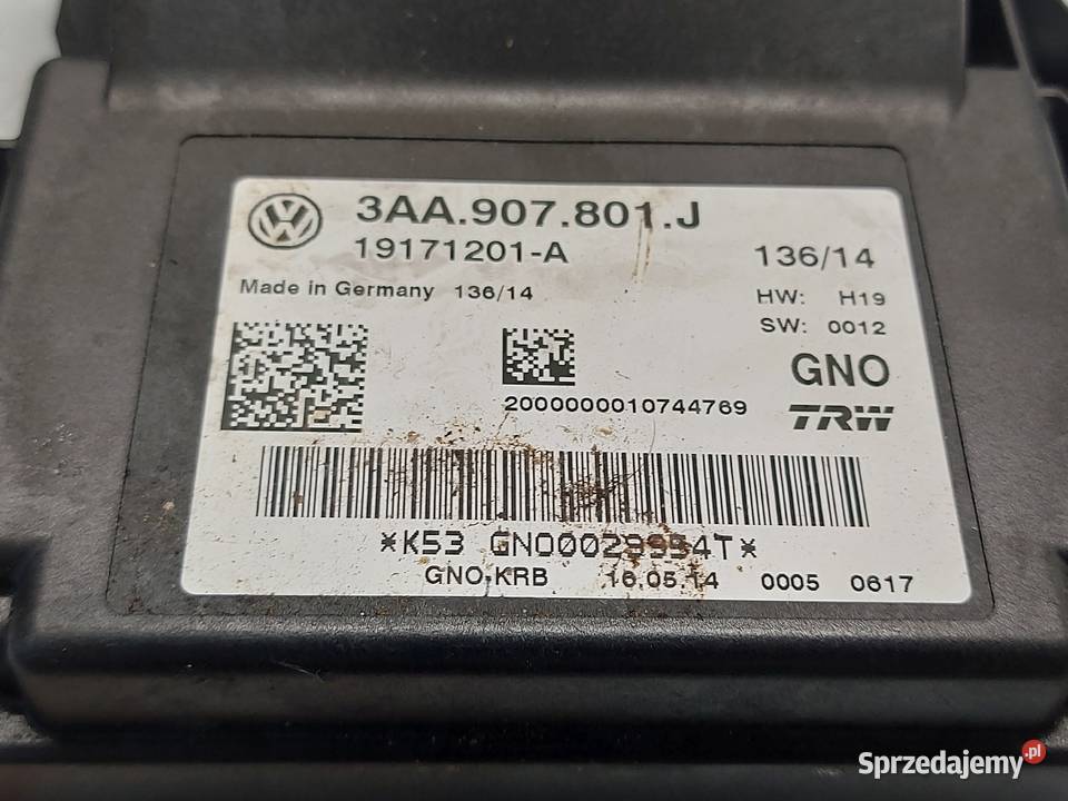 VW PASSAT CC LIFT 15r moduł hamulca ręcznego Komputery Kielce