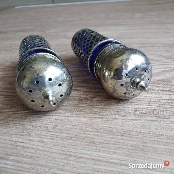 Przyprawniki szkło kobaltowe Nowa Sól sprzedam