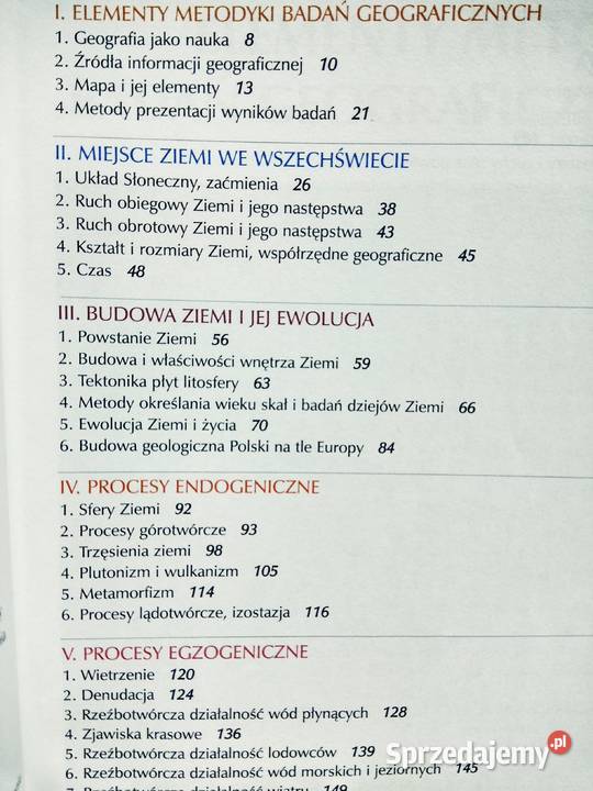 Geografia fizyczna książki outlet używane Warszawa sprzedam
