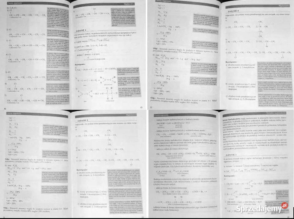 Chemia organiczna Liceum 2 Małgorzata Dubiel miękka Chełm sprzedam