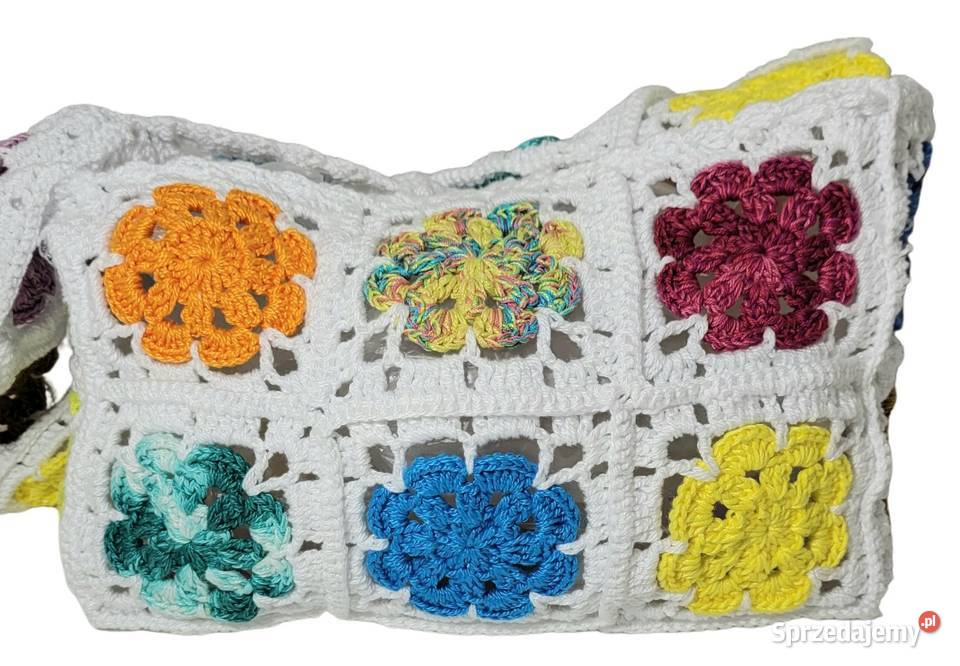 Torebka letnia plażowa ręcznie wykonana 50cm Krzywaczka