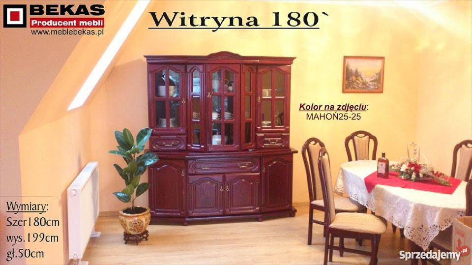 Kredens 180 Dąb Orzech Mahoń Wenge Olcha StyL