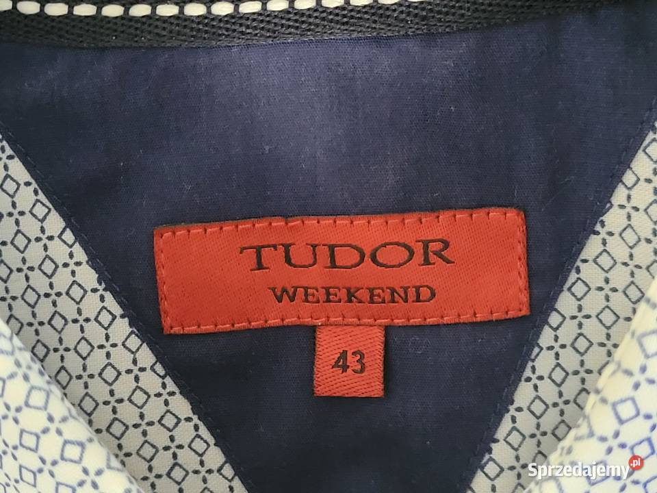 Koszula męska codzienna biała Tudor Weekend 43 Poznań