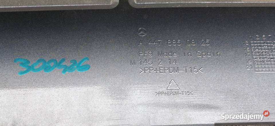 MERCEDES VITO W447 ZDERZAK PRZÓD PRZEDNI PDC Zderzaki Bieleń