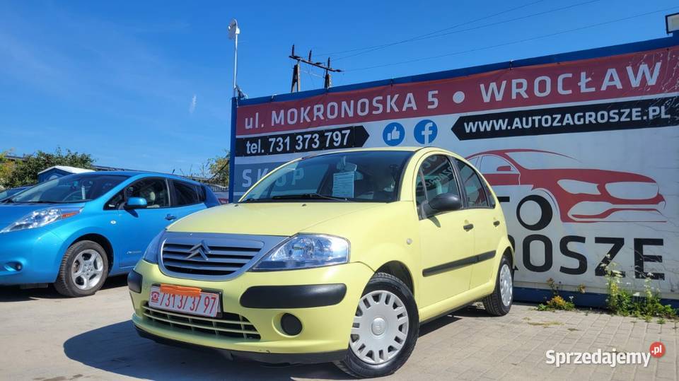 Citroen C3 14 Benzyna 5drzwi Klima Miejski C3 dolnośląskie Wrocław