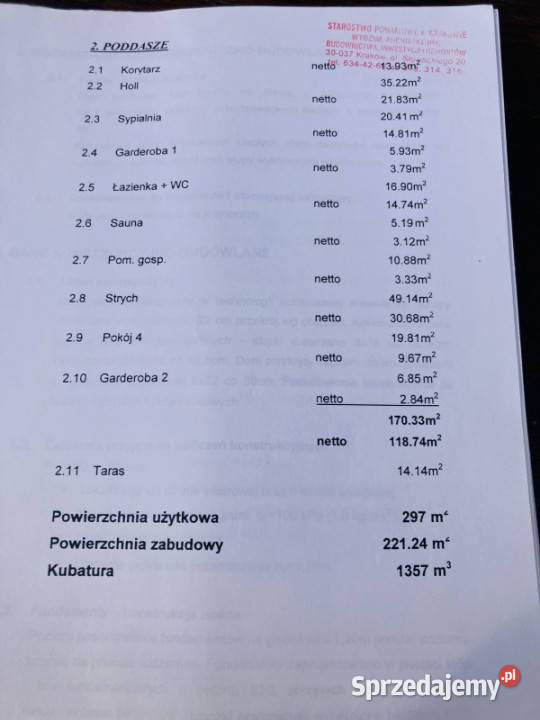 Sprzedam 300metrowy dom w Budzyniu kKryspinowa Liczba pokoi 7 Budzyń