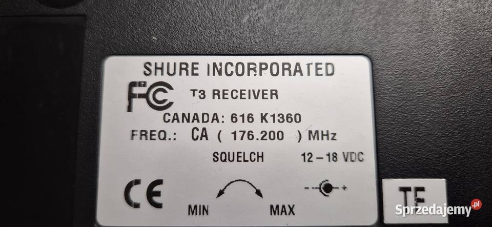 Shure Odbiorniki bezprzewodowe mikrofony Konin