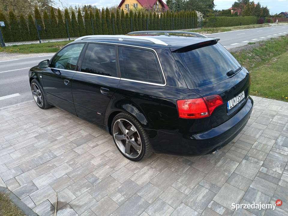 Audi A4 B7 20 TDI Quattro 4x4 czarna zadbana Rok produkcji 2006 lubelskie Zamość