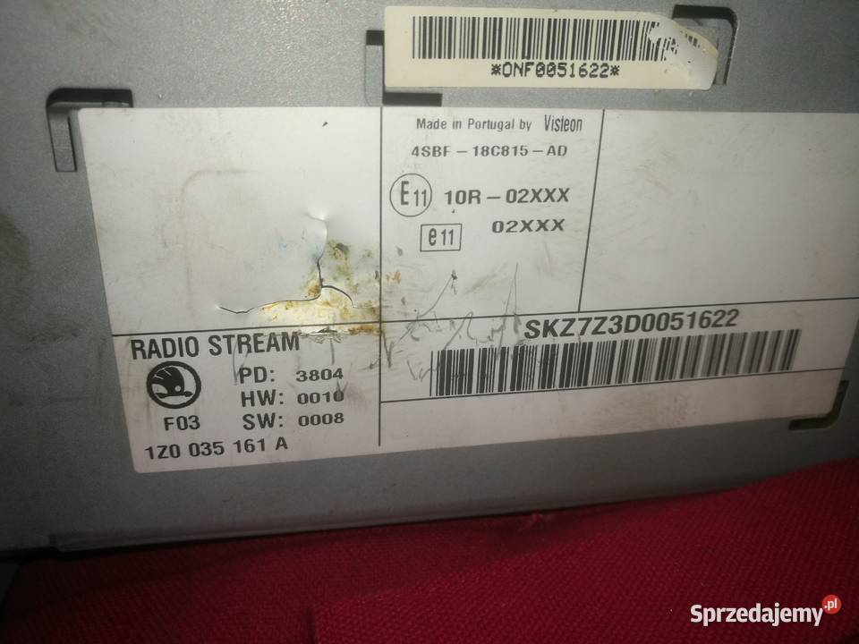 Radio Stream CD Octavia II visleon 4sbf 18c815ad lubelskie Biłgoraj