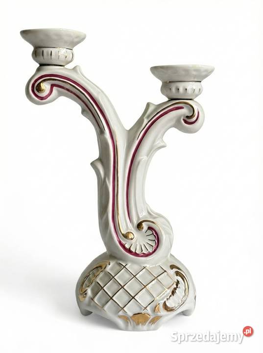 Porcelanowy świecznik Proszowice