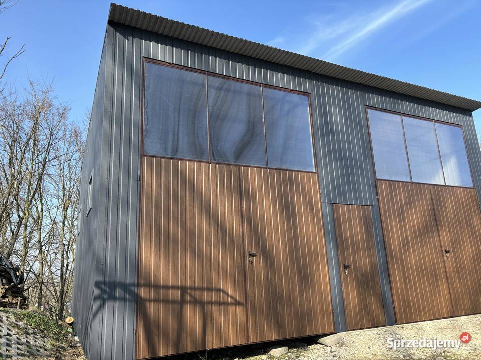 Garaż Blaszany Garaże Blaszane Hala Magazyn drewniany Sieradz