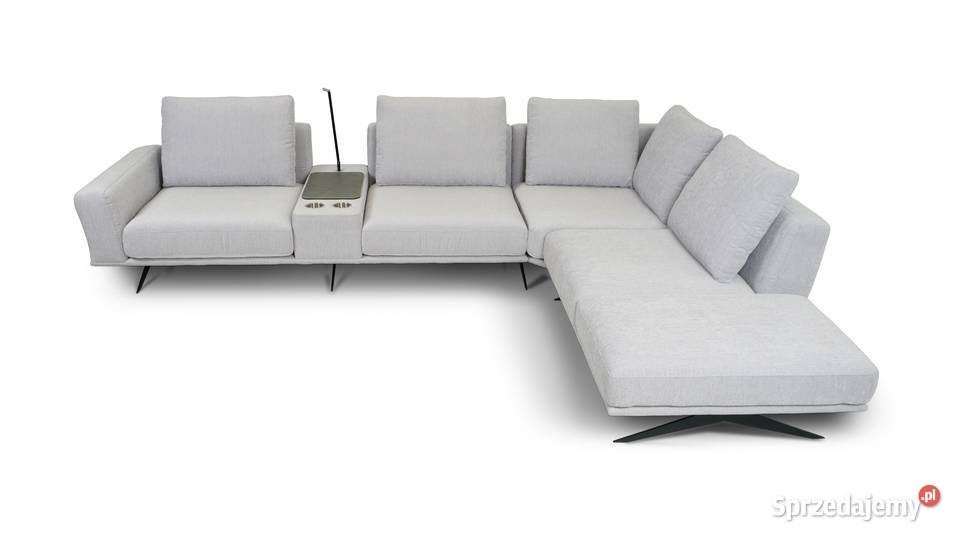 Narożnik Sines z barkiem w tkaninie DENVER 300 95cm Woźniki