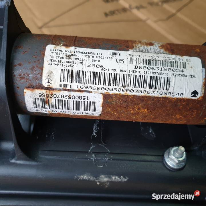 MERCEDES B W245 AIRBAG PODUSZKA PASAZERA Pozostałe Łochowice