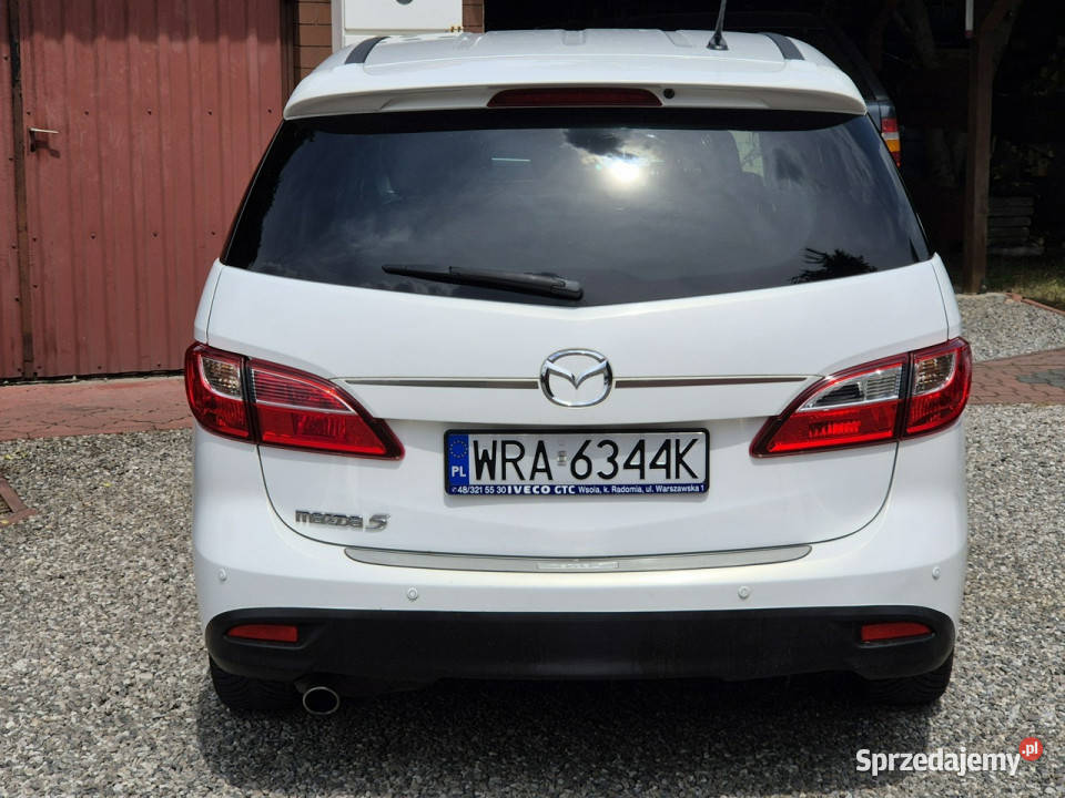 Mazda 5 18B 2012 Rej 7 Osób Przebieg 133 Z światła przeciwmgielne Mazda mazowieckie Radom