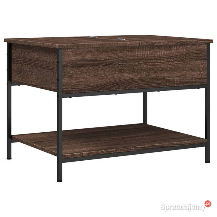 Stolik kawowy brązowy dąb 70x50x50 WM845345 Warszawa