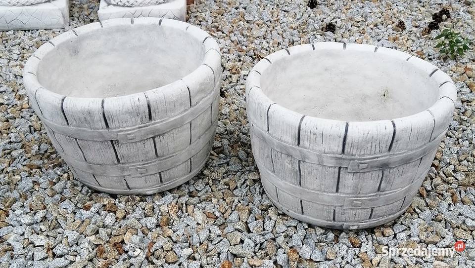 DONICA OGRODOWA BETONOWA beczka W126M Nysa