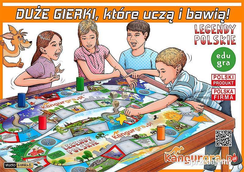 duża EKO GRA planszowa stolikowa LEGENDY POLSKIE Edukacyjne Warszawa sprzedam
