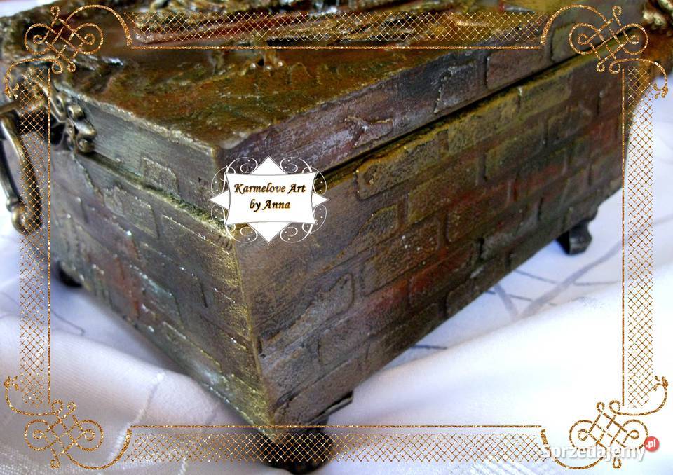 Szkatułka na biżuterię rękodzieło mazowieckie