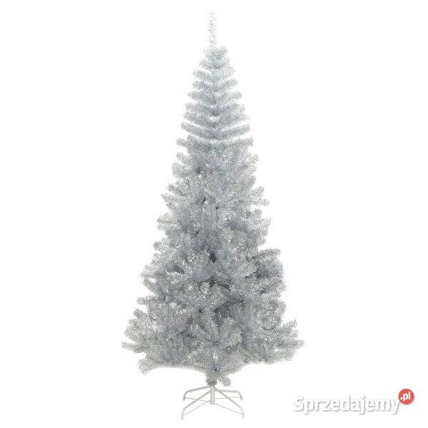 vidaXL Sztuczna choinka ze stojakiem srebrna 180 Warszawa